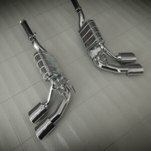 Uitlaat: Capristo sportuitlaat met 2-voudige eindstukken, incl. afstandbediening voor AMG G63 (W465)