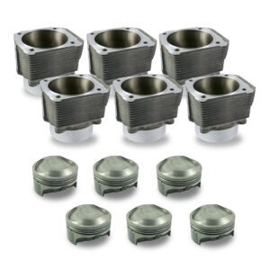 Motor: Mahle Motorsport® cilinder en zuiger set voor Porsche 964 en 993 conversie 3.6 naar 3.8 Liter (slip-fit 107mm) Mahle® cilinder en zuiger set voor standaard krukas (PS102-022)