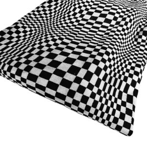 Interieur: Klassieke stof Pascha Zwart / Wit