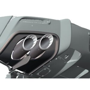 Uitlaat: Capristo uitlaatvervanger met kleppen inclusief carbon frame en eindstukken voor Ferrari 12Cilindri