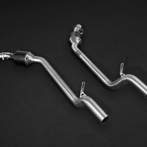 Uitlaat: Capristo 100 cellen sportkatalysatoren met middendempervervangers voor Mercedes Benz AMG SL63 en SL65